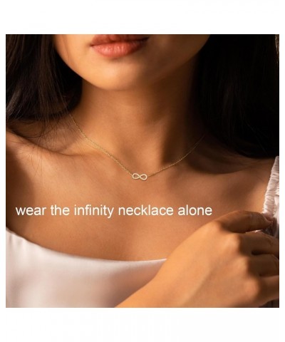 Dainty Gold Necklaces for Women Cubic Zirconia 14k Gold Plated Layered Necklaces Cute Y Drop Necklace Simple Diamond Choker N...