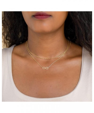 Dainty Gold Necklaces for Women Cubic Zirconia 14k Gold Plated Layered Necklaces Cute Y Drop Necklace Simple Diamond Choker N...