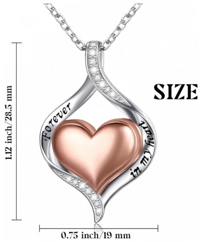 S925 Sterling Silver Heart Urn Memorial Ashes Keepsake Exquisite Cremation Pendant Necklace Ring Bracelet Heart Rose Gold $21...