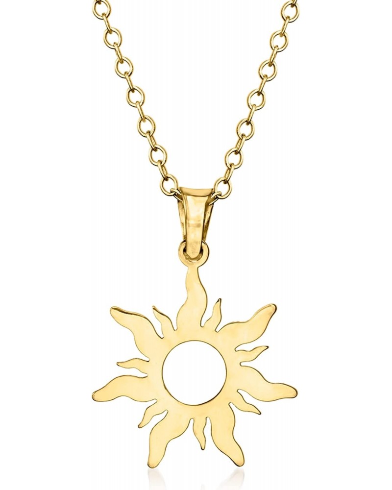 by Ross-Simons 14kt Yellow Gold Sun Pendant Necklace. 18 inches $120.40 Necklaces