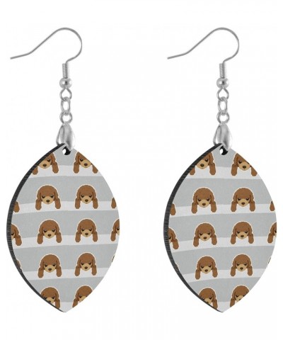 Fashion Copper Plated Silver Earring Wood Drop/Leaf Lightweight Earrings Drop(3.6x1.6in) Multi 19 $7.66 Earrings