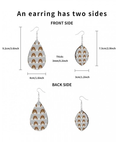 Fashion Copper Plated Silver Earring Wood Drop/Leaf Lightweight Earrings Drop(3.6x1.6in) Multi 19 $7.66 Earrings