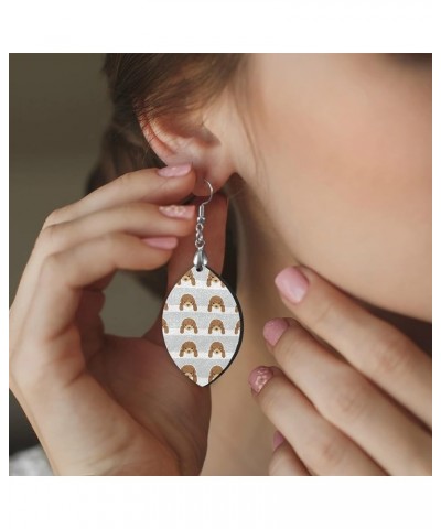 Fashion Copper Plated Silver Earring Wood Drop/Leaf Lightweight Earrings Drop(3.6x1.6in) Multi 19 $7.66 Earrings