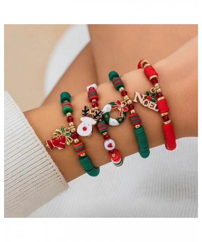 Christmas Bracelet Jingle Bell Charm Adjustable Link Xmas Gift Jewelry Accessories for Women Girls Kids Teens Family 2023(Red...