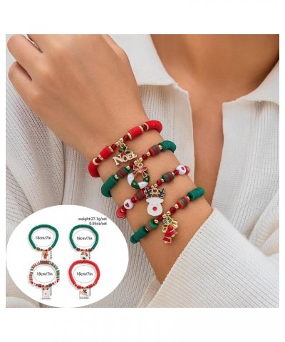 Christmas Bracelet Jingle Bell Charm Adjustable Link Xmas Gift Jewelry Accessories for Women Girls Kids Teens Family 2023(Red...