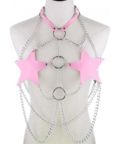 Star Chain Harness Body Chain Bra Goth Punk Rock Emo Metal Women Body Jewelry Summer Accessories Festival Fashion Rave Outfit...