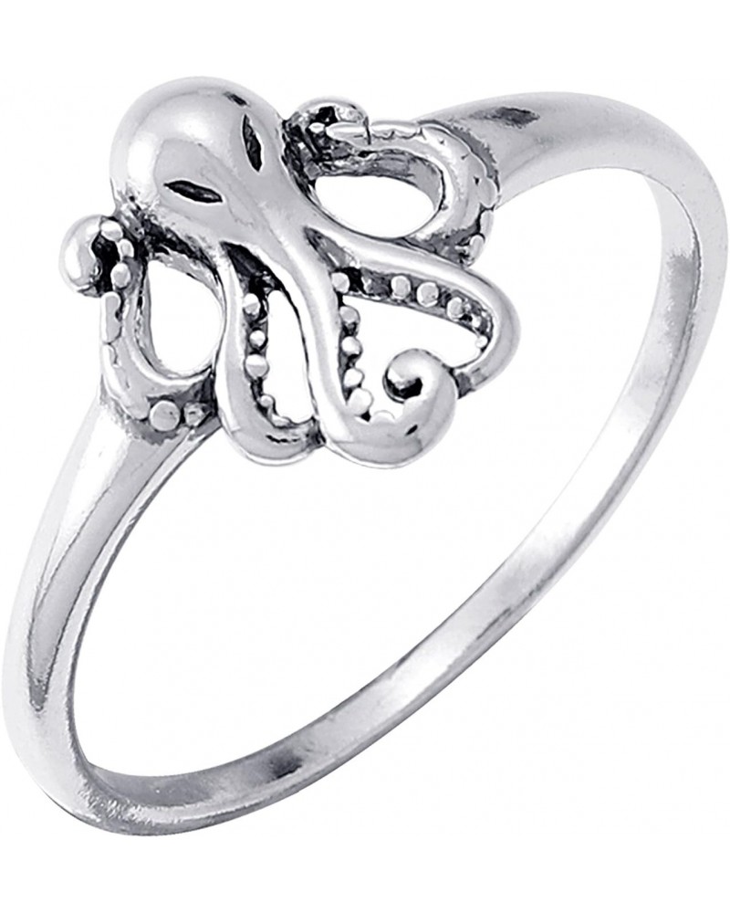 Jewelry Sterling Silver Octopus Ring $12.96 Rings