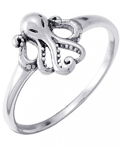 Jewelry Sterling Silver Octopus Ring $12.96 Rings