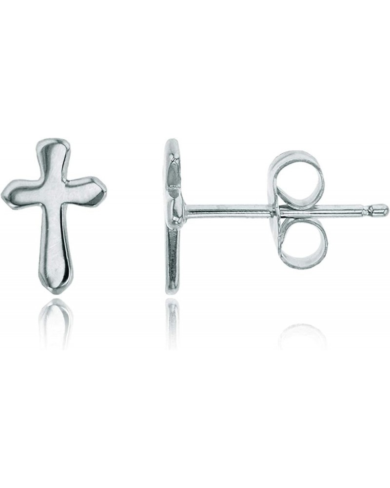 Sterling Silver Yellow Cross Stud Earrings Cross3 Sterling Silver $8.99 Earrings