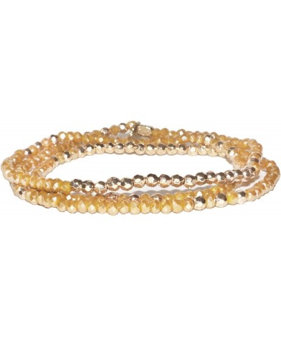 Mini Crystal Stretch Wrap Bracelet Saffron $14.79 Bracelets