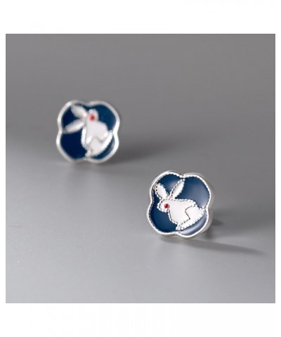 Sterling Silver Rabbit Bunny Statement Stud Earrings/Screw Back $7.50 Earrings