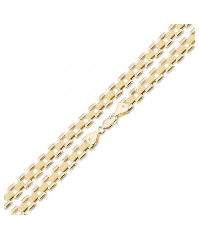 10K Real Gold 6 MM, 8 MM, 10 MM, 12 MM, Presidential Watch Band Style Link Chain Necklace 6 MM 18 inches $446.99 Necklaces