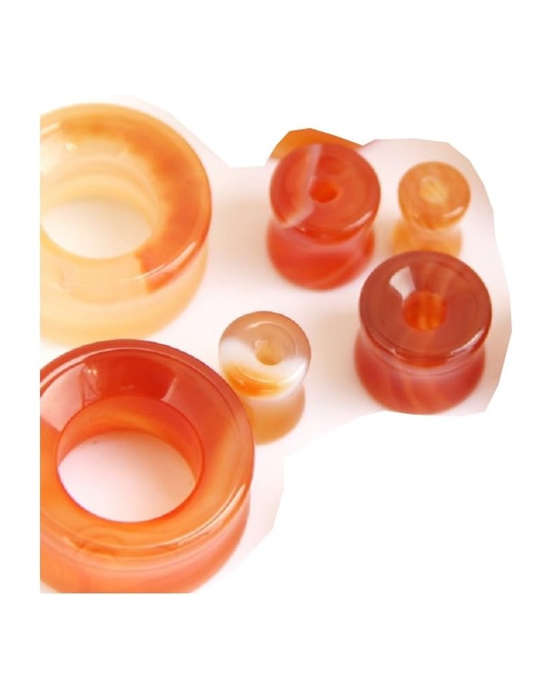 Carnelian Stone Double Sided Flare Ear Tunnels (1 Pair) 2g (6mm) $8.73 Body Jewelry