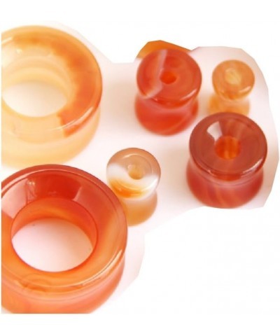 Carnelian Stone Double Sided Flare Ear Tunnels (1 Pair) 2g (6mm) $8.73 Body Jewelry