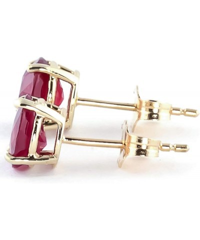 14k Solid White, Rose, Yellow Gold Ruby Stud Earrings 3.5 ct s (CTW) Ruby- 3487 Yellow Gold $155.15 Earrings