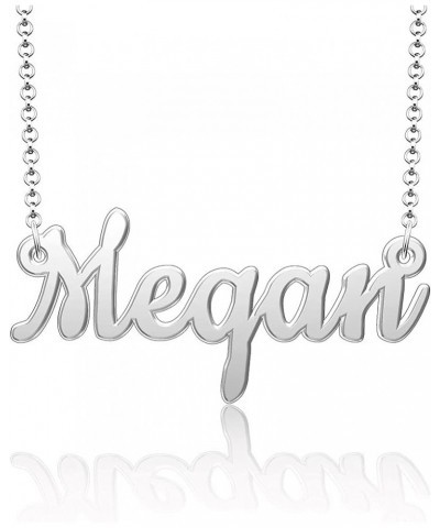 English Name Begins with M Letter Necklace Personalized Sterling Silver Custom Nameplate Necklace Gift for Wife Girlfriend lo...