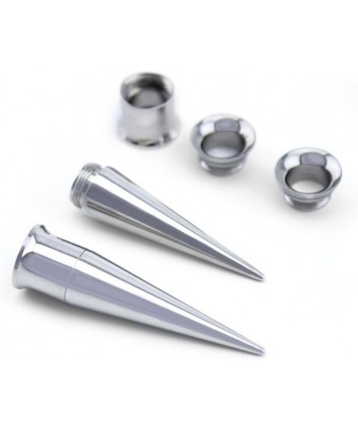 0 Gauge (0G - 8mm) Stainless Steel Taper & Tunnel Ear Stretching Kit (6 pieces) $16.81 Body Jewelry