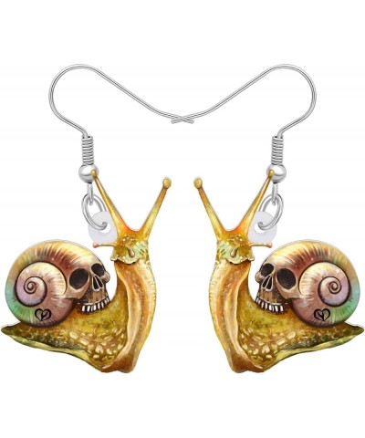 Acrylic Novelty Snail Earrings Lovely Dangle Drop Jewelry Gifts for Women Teens Girls Halloween $7.53 Earrings