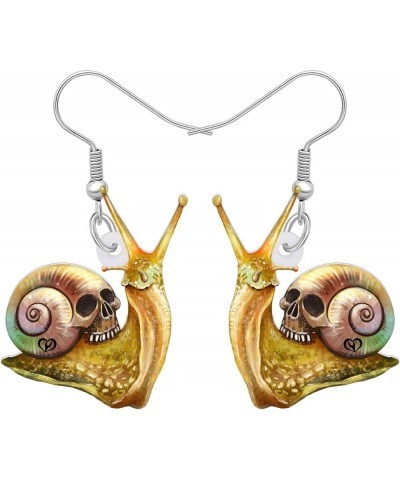 Acrylic Novelty Snail Earrings Lovely Dangle Drop Jewelry Gifts for Women Teens Girls Halloween $7.53 Earrings