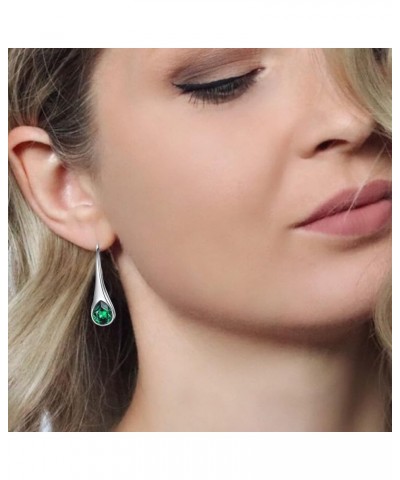 Dangle Earrings Women Long Dangle Elegant Earrings Dress Up Lightweight Green $2.66 Earrings