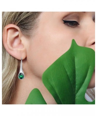 Dangle Earrings Women Long Dangle Elegant Earrings Dress Up Lightweight Green $2.66 Earrings