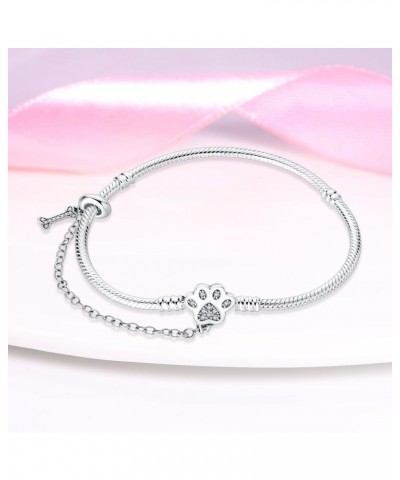 925 Sterling Silver Snake Chain Bracelet for Pandora European Bracelets Charms Bead PAB003 7.9in/20cm $13.10 Others